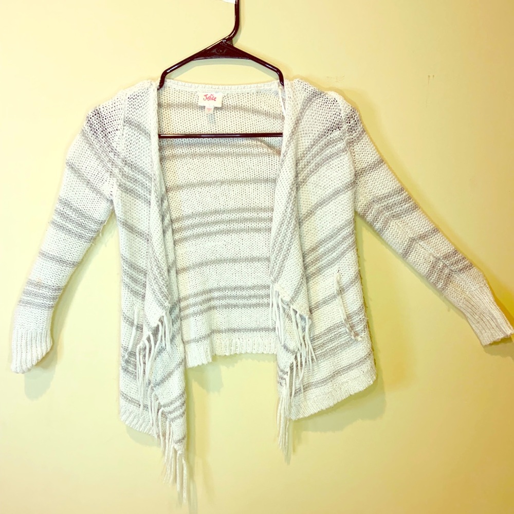 Kids gray and white jacket